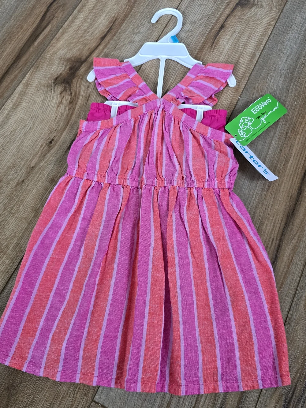Carter's Pink & Light Green Baby Girls' Summer Sundress Duo